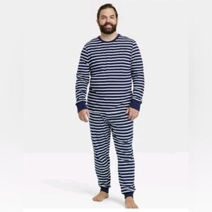 Mens Family Sleepwear Set From Target So Navy White Stripe Size 3XL